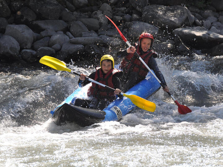Hot dog / kayak air avec Anaconda Rafting