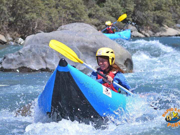 Kayak raft / canoë raft avec Rapid'eau Raft