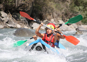 Kayak air avec Crazy Water Rafting