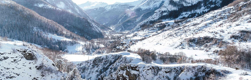 Panorama sur le Plan Parouart en hiver © UT - Claude Gouron