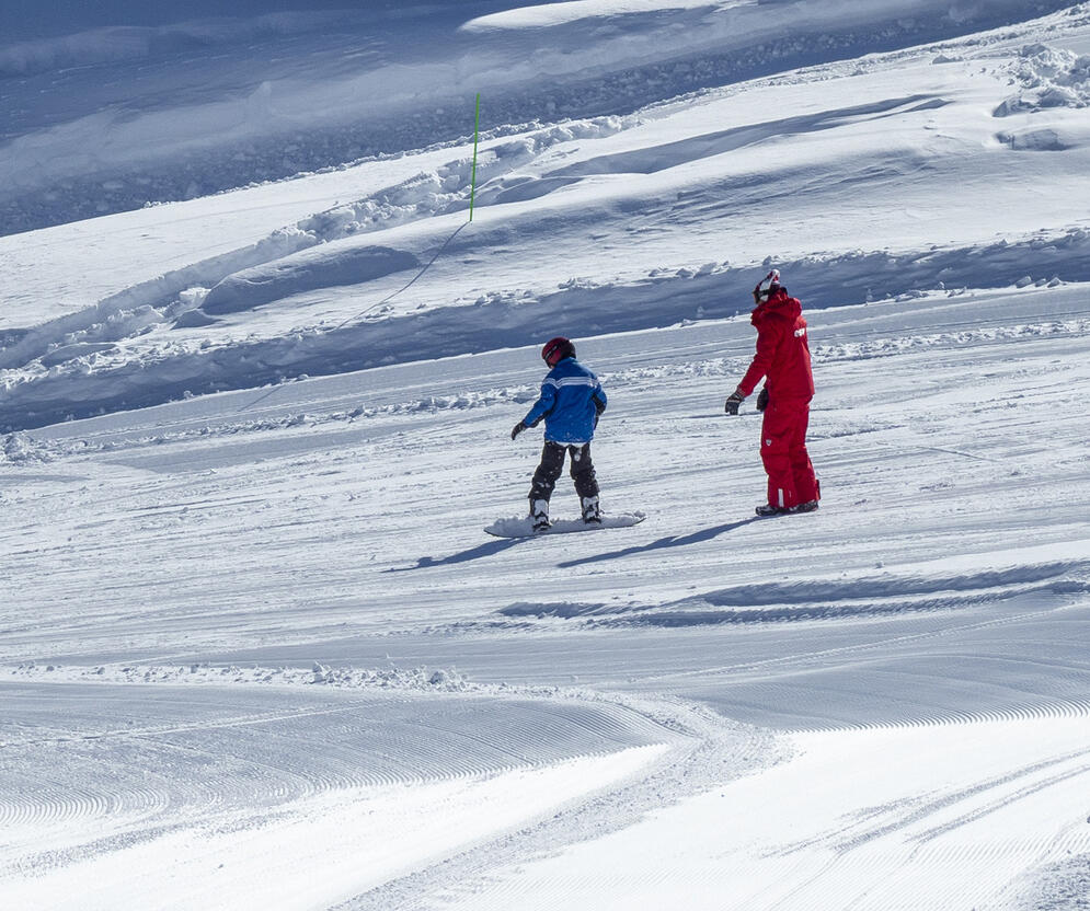 Cours de ski Ã  Sainte-Anne Â© UT - Claude Gouron