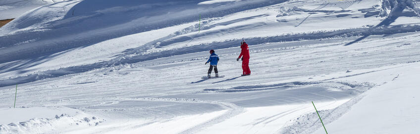 Cours de ski à Sainte-Anne © UT - Claude Gouron