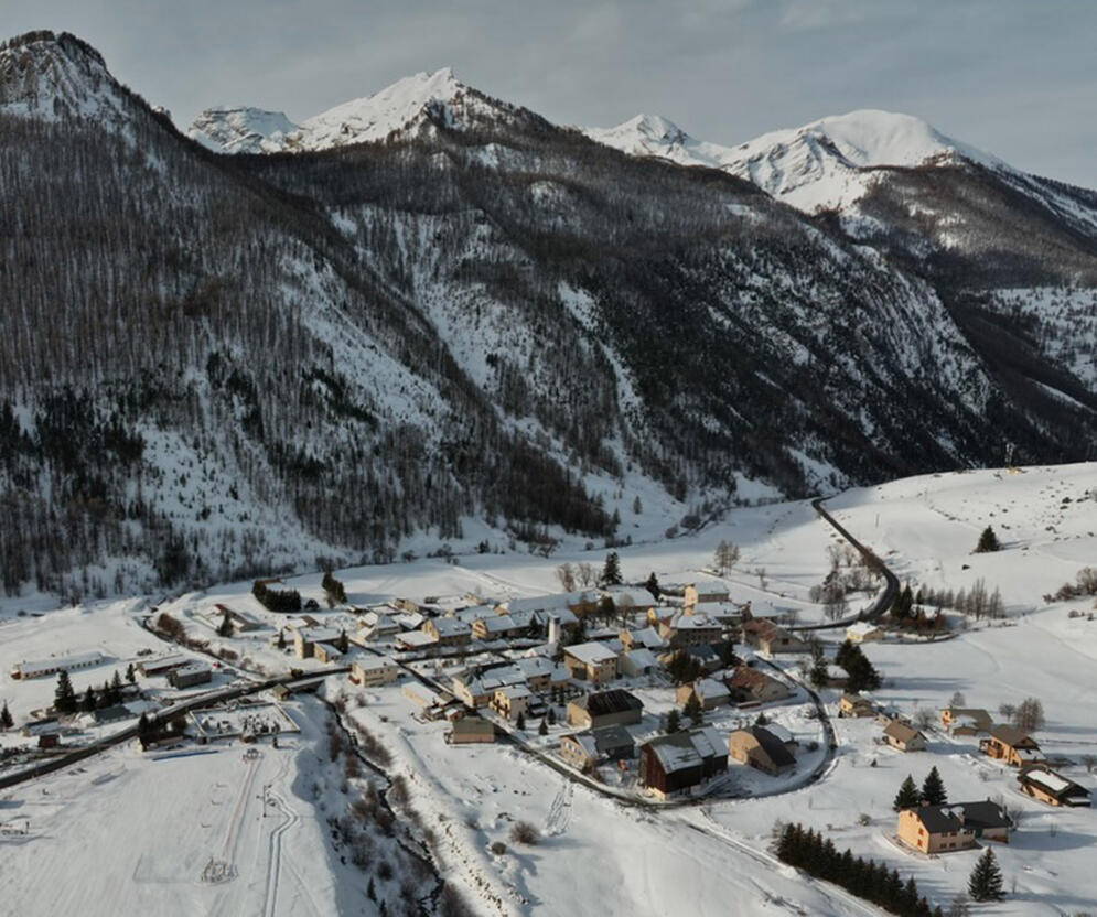 Panorama de Val d'Oronayre - Larche en hiver ©UT - Claude Gouron