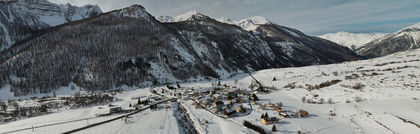 Panorama de Val d'Oronayre - Larche en hiver ©UT - Claude Gouron