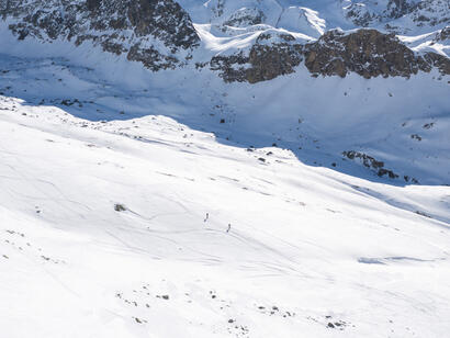 Ski de randonnée à Val d'Oronaye © Ubaye Tourisme