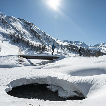 Ski de fond au col de Larche © UT - Claude Gouron