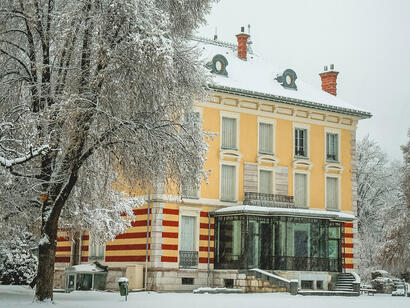 Villa mexicaine de Barcelonnette en hiver