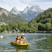 Kayak au lac du Lauzet