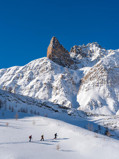 Ski de randonnée au vallon de Mary © AD04-Raoul Getraud